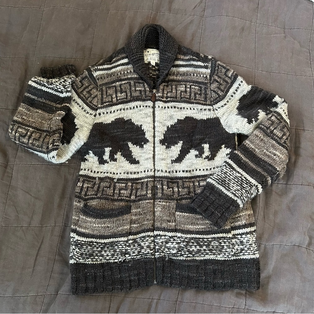 Lucky Brand Bear Sweater Men’s M